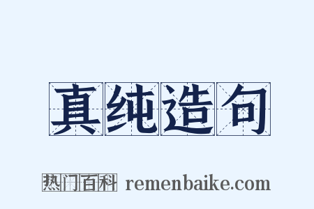 真纯造句是什么意思的图片